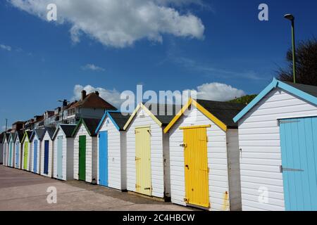 Panorama der Promenade - Broadsands Beach, Paignton, Devon, England Stockfoto