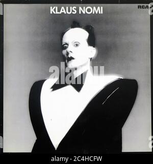 Klaus Nomi Klaus Nomi Selbstbetitelte 12'' Vinyl Lp - Vintage Cover Stockfoto