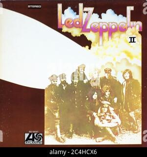 LED Zeppelin II USA 12'' LP Vinyl - Vintage Cover Stockfoto