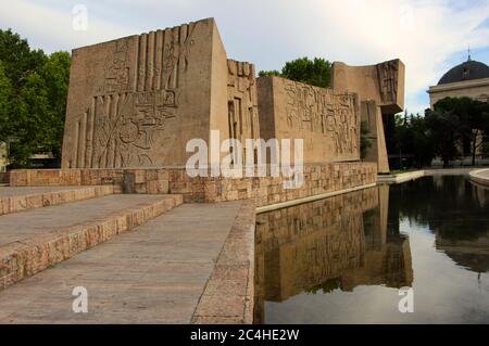 Monumento al Descubrimiento de América Plaza de Colon Denkmal zur Entdeckung Amerikas Kolumbus-Platz Madrid Spanien Stockfoto