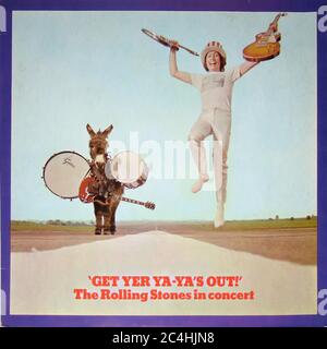 Rolling Stones Get Yer Ya Yas Out 12'' LP Vinyl - Vintage Record Cover Stockfoto