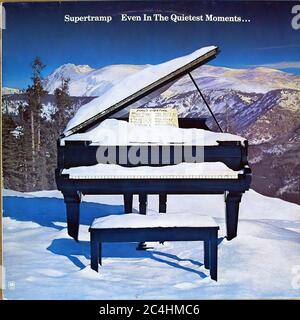 Supertramp selbst in den leisesten Momenten 12'' LP Vinyl - Vintage Record Cover Stockfoto