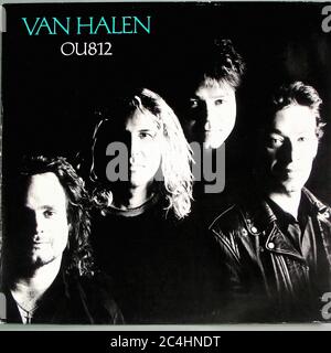 Van Halen Ou812'' 12'' Lp Vinyl - Vintage Record Cover Stockfoto