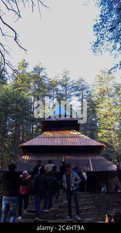 01/04/2019 Hadimba Tempel in Manali,Himachal Pradesh/Indien Stockfoto