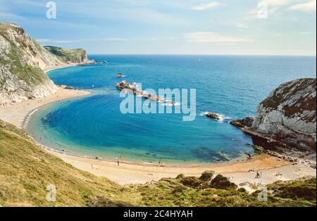 Man O'war Beach, eine Meeresbucht neben (Ost) Durdle Door, Dorset Stockfoto