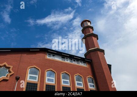 Masjid E Tauheedul Islam. Bichnell Street, Blackburn. Stockfoto