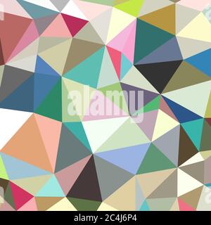 Hintergrund von geometrischen Formen. Buntes Mosaik-Muster. Retro Dreieck Hintergrund Stock Vektor