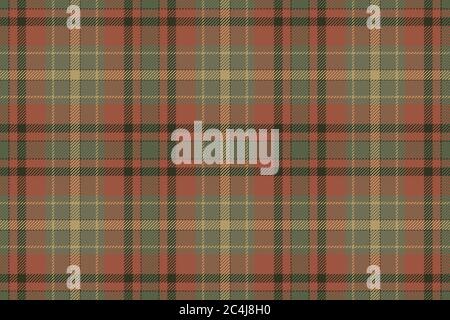 Tartan Schottland nahtlose karierte Muster Vektor. Retro Hintergrund Stoff. Vintage Farben prüfen Square geometrische Textur für Textildruck, Geschenkpapier Stock Vektor