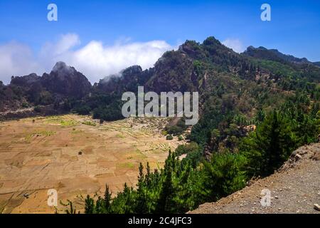 Cova de Paul votano Krater in Santo Antao Insel, Kap Verde, Afrika Stockfoto