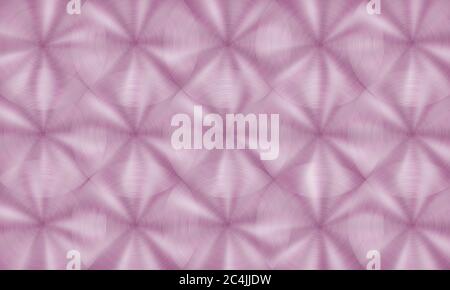 Abstrakt glänzend Metall Hintergrund mit kreisförmigen gebürsteten Textur in rosa Farben Stock Vektor