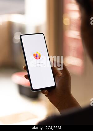 Assam, indien - 25. Juni 2020 : Firefox eine sichere Browser-App. Stockfoto