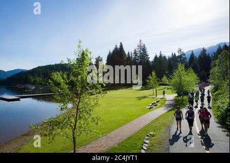 Whistler, BC, Kanada: Whistler Half Marathon – Stockfoto Stockfoto