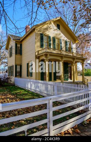 Henson Robinson Haus in Lincoln Springfield Nachbarschaft. Stockfoto