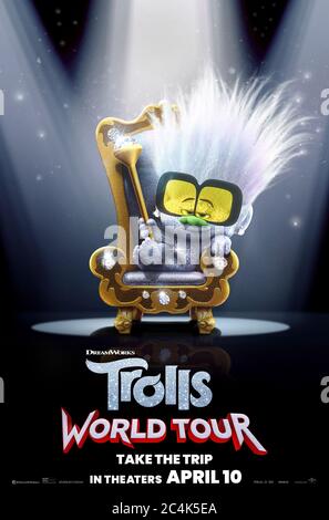 Trolls World Tour (2020) unter der Regie von Walt Dohrn und David P. Smith mit Kenan Thompson als Tiny Diamond. Stockfoto