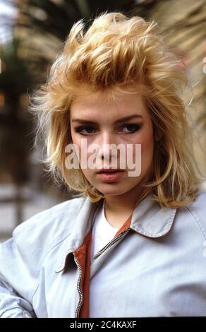 Kim Wilde bei den RAK-Aufnahmestudios in St. John's Wood, London 1984 Stockfoto