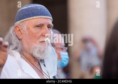 Roma, Italien. Juni 2020. (27. Juni 2020) Moni Ovadia (Foto: Matteo Nardone/Pacific Press/Sipa USA) Quelle: SIPA USA/Alamy Live News Stockfoto