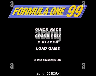 Formel 1 99 – Sony PlayStation 1 PS1 PSX – nur für redaktionelle Zwecke Stockfoto