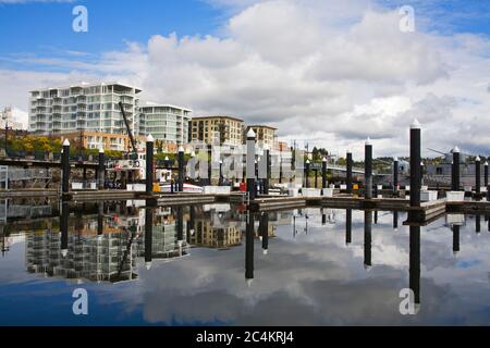 Promenade & Marina, Bremerton, Washington State, USA Stockfoto