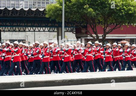 Rio de Janeiro, Brasilien - 7. September 2018: Militärparade zur Feier der Unabhängigkeit Brasiliens. Stockfoto