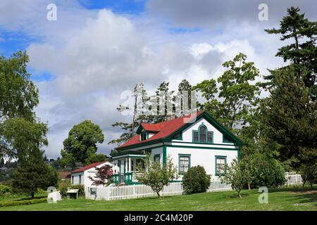 Keeper's Cottage in Brown's Point Lighthouse, Tacoma, Washington State, USA Stockfoto