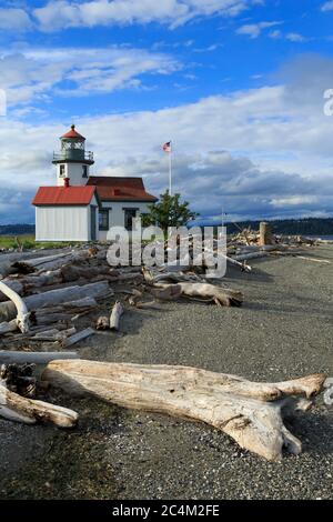 Point Wilson Lighthouse, Vashon Island, Tacoma, Washington State, USA Stockfoto