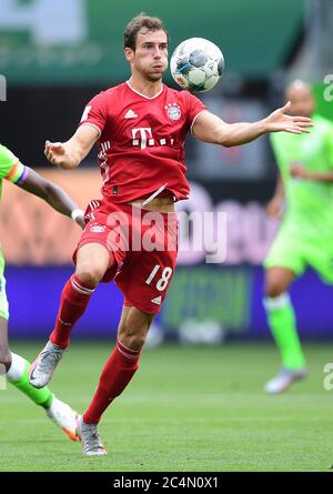 Wolfsburg, Deutschland, 27. Juni 2020, Leon GORETZKA, FCB 18 beim 1.Bundesliga Spiel VFL WOLFSBURG - FC BAYERN MÜNCHEN 0-4 in der Saison 2019/2020 Uhr Spieltag 34. FCB Foto: © Peter Schatz / Alamy Live News / Groothuis/Witters/Pool - die DFL-BESTIMMUNGEN VERBIETEN DIE VERWENDUNG VON FOTOGRAFIEN als BILDSEQUENZEN und/oder QUASI-VIDEO - Nationale und internationale Nachrichtenagenturen OUT redaktionelle Verwendung Stockfoto