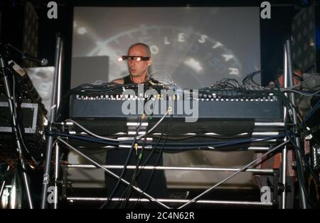 Orbital beim Homelands Festival 2001,Matterley Bowl, Winchester, Hampshire, England, Vereinigtes Königreich. Stockfoto