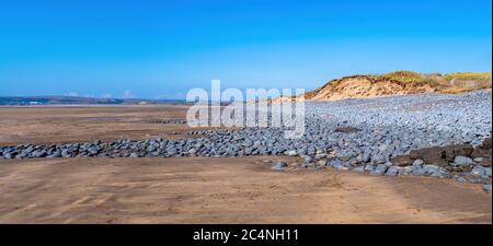 Northam Burrows Panorama in der Nähe des Badeortes Appledore. England, Großbritannien Stockfoto