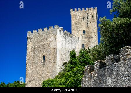 Il castello di Venere in Erice (Sizilien / Italien) Stockfoto