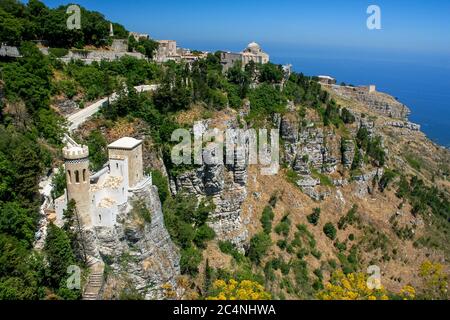 Il castello di Venere in Erice (Sizilien / Italien) Stockfoto