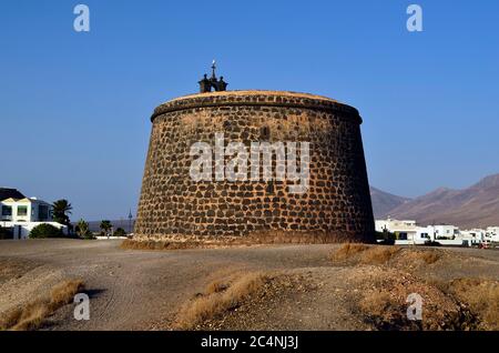 Spanien, Lanzarote, Castillo de Las Coloradas in Playa Blanca Stockfoto