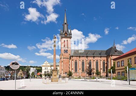 kostel sv. Vavrince, Vrchlabi, Riesengebirge, Tschechische republik, Riesengebirge, Vrchlabi, Tschechische republik Stockfoto