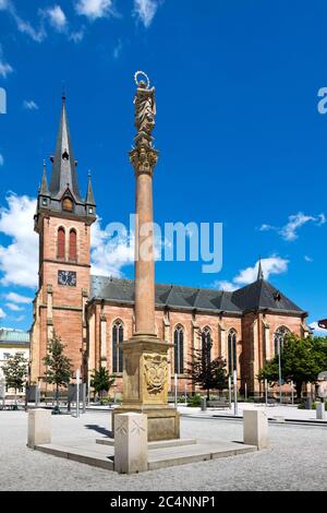 kostel sv. Vavrince, Vrchlabi, Riesengebirge, Tschechische republik, Riesengebirge, Vrchlabi, Tschechische republik Stockfoto