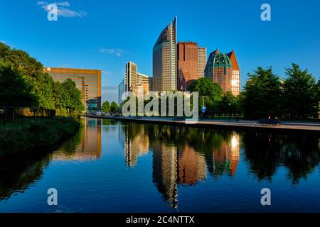 Wolkenkratzer in Den Haag, Niederlande Stockfoto