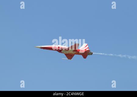 Flugshow, Aviation Enthusiasten, Warbirds, alte Flugzeuge Stockfoto
