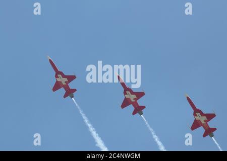 Flugshow, Aviation Enthusiasten, Warbirds, alte Flugzeuge Stockfoto