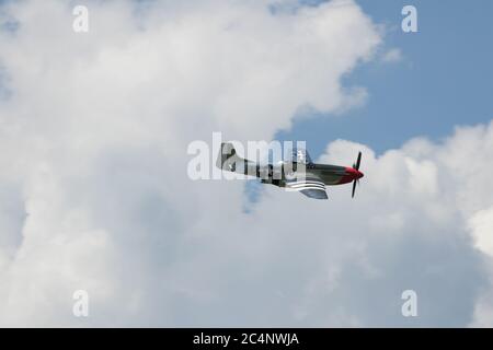 Flugshow, Aviation Enthusiasten, Warbirds, alte Flugzeuge Stockfoto