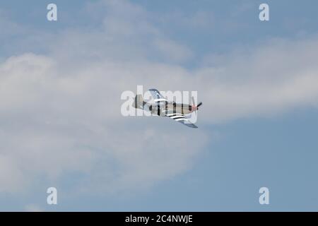 Flugshow, Aviation Enthusiasten, Warbirds, alte Flugzeuge Stockfoto