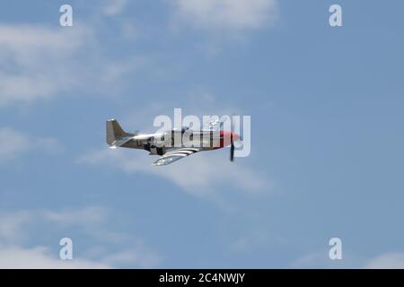 Flugshow, Aviation Enthusiasten, Warbirds, alte Flugzeuge Stockfoto