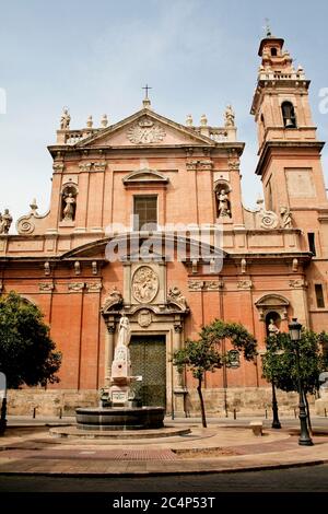 València, Comunidad Valenciana, Spanien. St. Thomas und St. Philip Neri Kirche. (Iglesia de Santo Tomás Apóstol y San Felipe Neri). Stockfoto