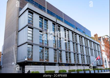 The Royal Danish Embassy, 55 Sloane St, Knightsbridge, London SW1X 9SR Stockfoto