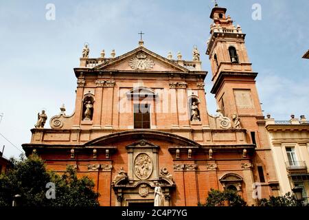 València, Comunidad Valenciana, Spanien. St. Thomas und St. Philip Neri Kirche. (Iglesia de Santo Tomás Apóstol y San Felipe Neri). Stockfoto