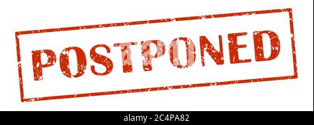 Verschobene rote Grunge Gummistempel auf weißem Hintergrund, Vektor-Illustration Stock Vektor