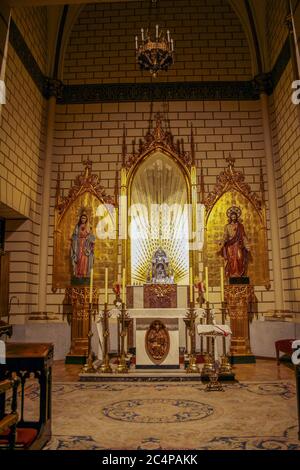 Madrid, Comunidad de Madrid, Spanien, Europa.. Iglesia de Santa Cruz (Kirche des Heiligen Kreuzes), 1889-1902. Kapelle der Seligen (Capilla del Santísimo). Stockfoto