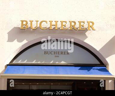 München, DEUTSCHLAND : Bucherer Geschäft, Luxus Uhrengeschäft in München, Deutschland Stockfoto