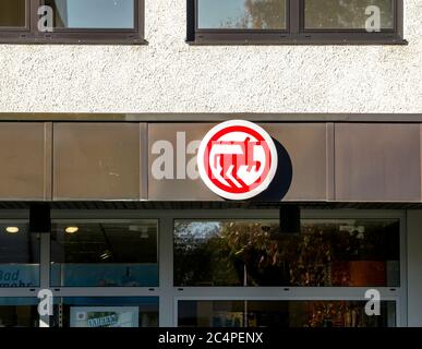 Nürnberg, DEUTSCHLAND : Rossmann Geschäft in Nürnberg, Deutschland. Rossmann ist Deutschlands zweitgrößte Drogeriekette (nach dm-drogerie markt), mit anderen 3 Stockfoto