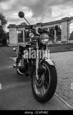 Kawasaki Z900 Lass die guten Zeiten Rollen Stockfoto