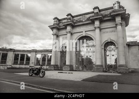 Kawasaki Z900 Lass die guten Zeiten Rollen Stockfoto