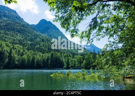 Bad Ischl: nussensee, Berg Katergebirge im Salzkammergut, Oberösterreich, Oberösterreich, Österreich Stockfoto