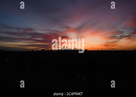 Sonnenuntergang in Toronto Stockfoto